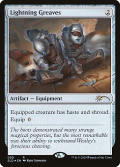 Lightning Greaves Secret Lair Drop - Dog Day Art